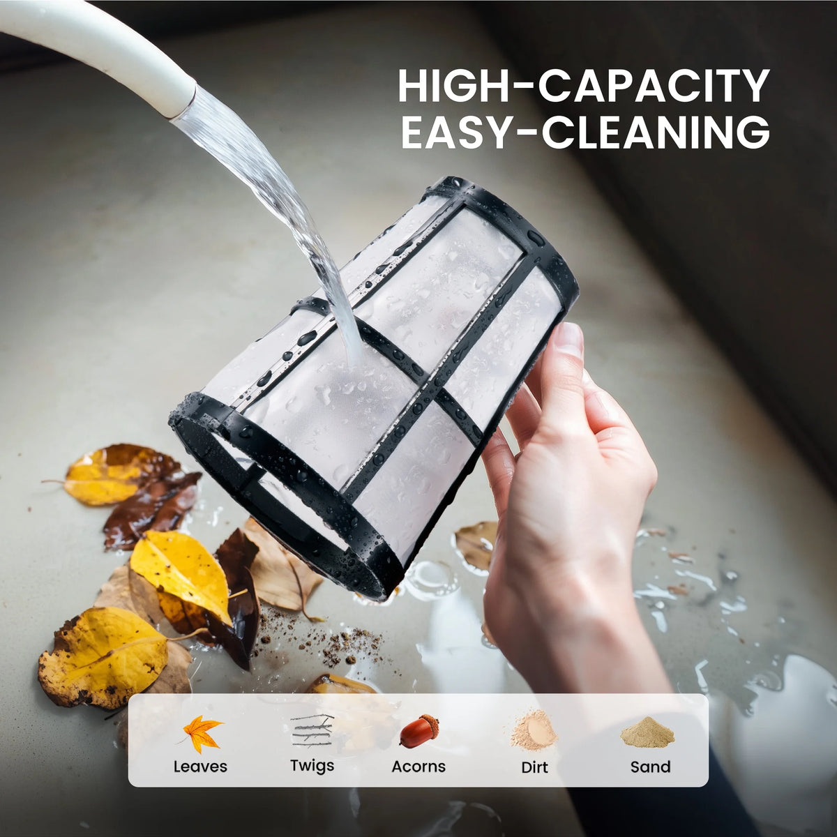 Cordless Pool Vacuum Cleaner, Handheld Pool Vacuum with 80-Minute Runtime for Above & In-Ground Pools, Spas and Hot Tubs, Strong Suction Power, Fast Charging