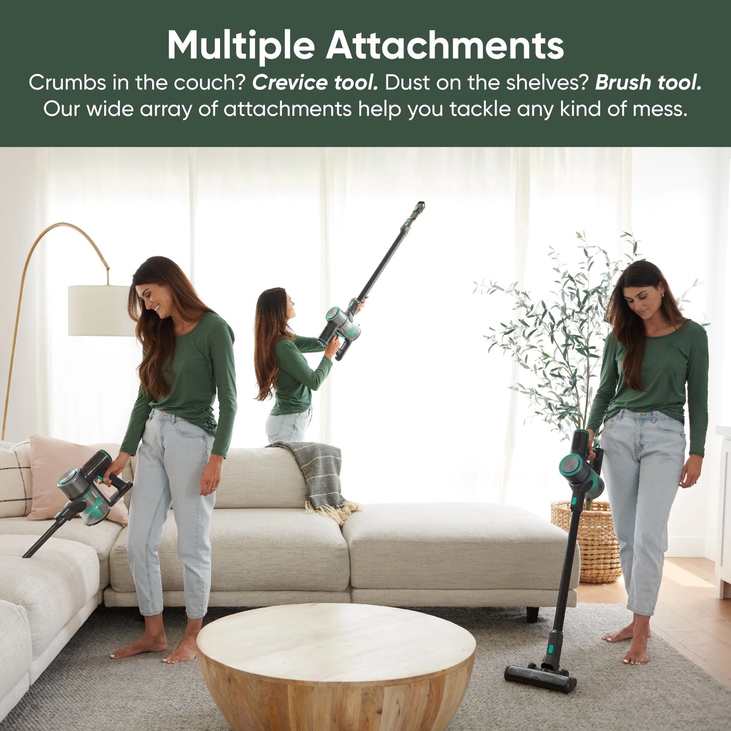 Wyze Cordless Stick Vacuum 20kPa for Carpet, Hard Floors and Pet Hair