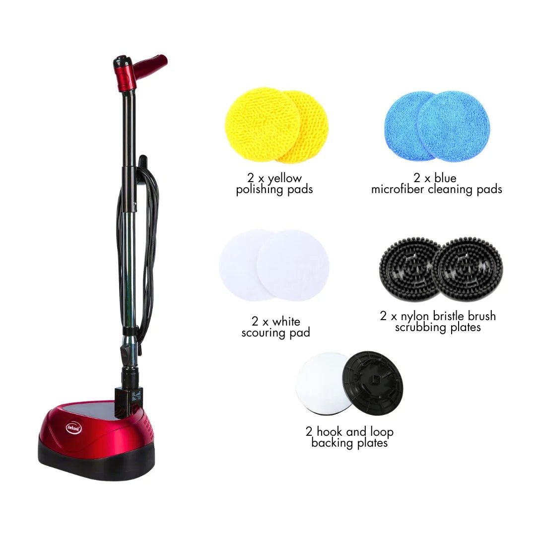 Ewbank 3-in-1 Floor Cleaner, Scrubber, and Polisher Machine, Lightweight, 2200 RPM, EP170