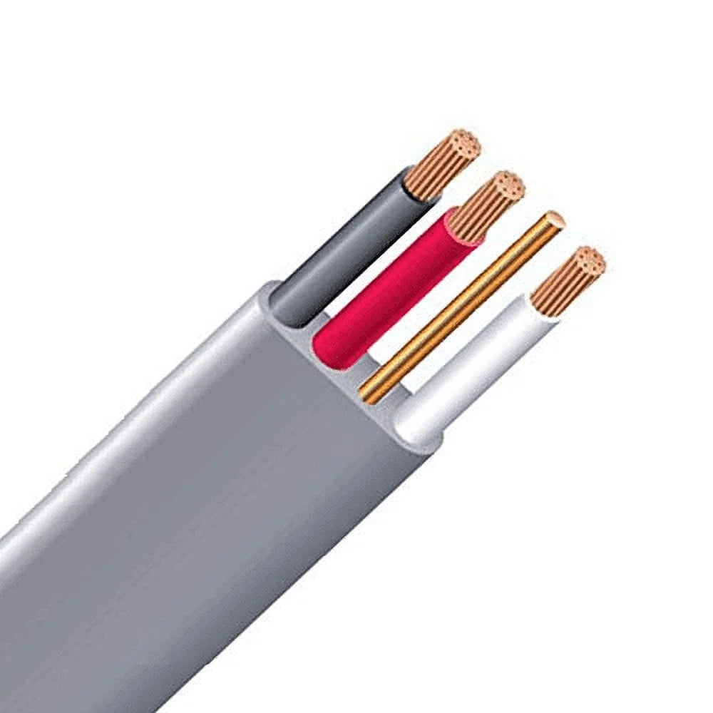 100' 8/3 UF-B Wire Copper Underground Feeder Cable With Ground Gray 600V