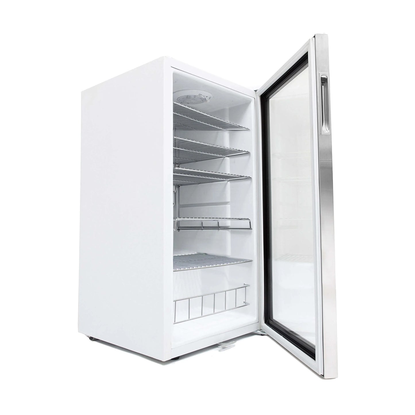Whynter 3.3 Cubic Foot Beverage Center Fridge with Lock Stainless Steel