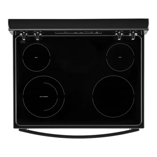 Whirlpool 30 in. 5.3 cu. ft. 4-Burner Electric Range in Black with Storage Drawer