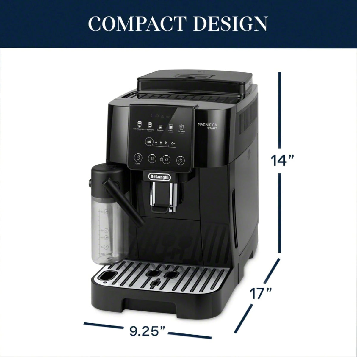 De'Longhi Magnifica Start Fully Automatic Espresso Machine, Black
