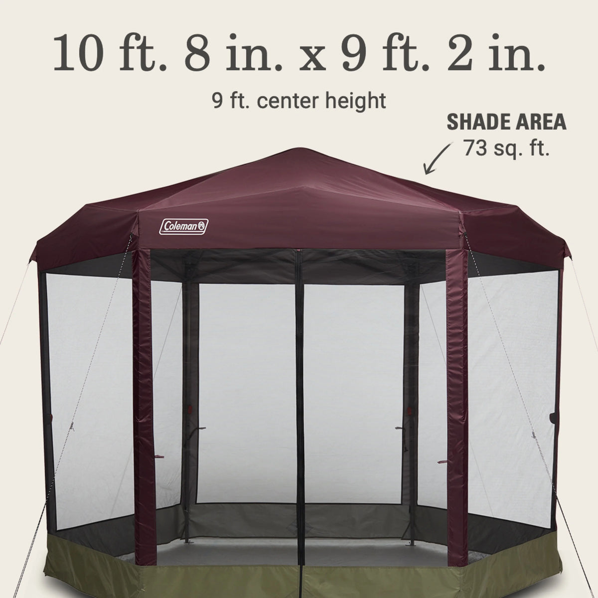 Coleman Screen House Tent with 2 Entryways Accessory