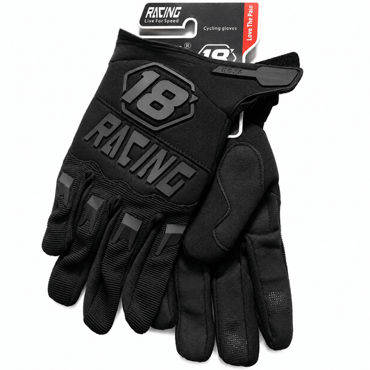full finger pit bike racing gloves with protective knuckle details
Caption: Neon yellow and black full-finger racing gloves designed for pit bike, motocross, MTB, ATV, and off-road riding.