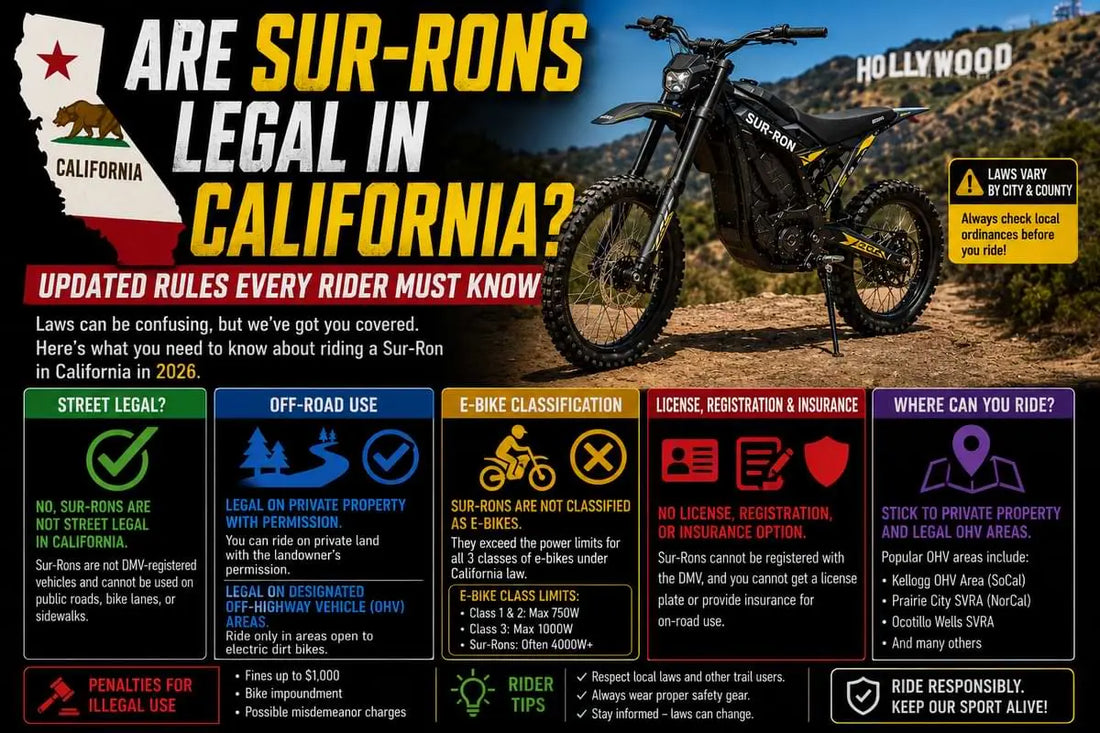 Are Sur-Rons Legal in California? Updated 2026 Rules Every Rider Must ...