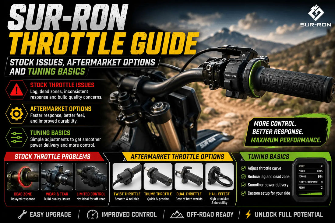 Sur-Ron Throttle Guide: Stock Issues, Aftermarket Options and Tuning Basics
