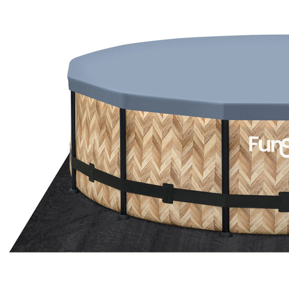 Funsicle 14ft Round Oasis Above Ground Pool with SkimmerPlus Filter Pump, Age 6 & up