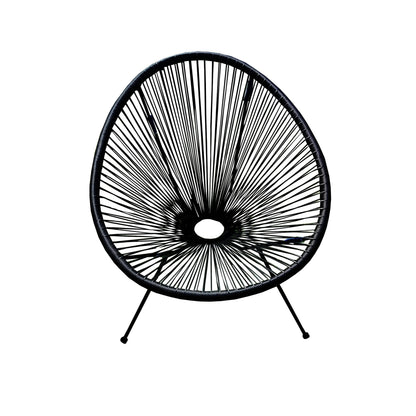 HighlanderHome Water-resistant Retro-modern Outdoor Acapulco Chair White