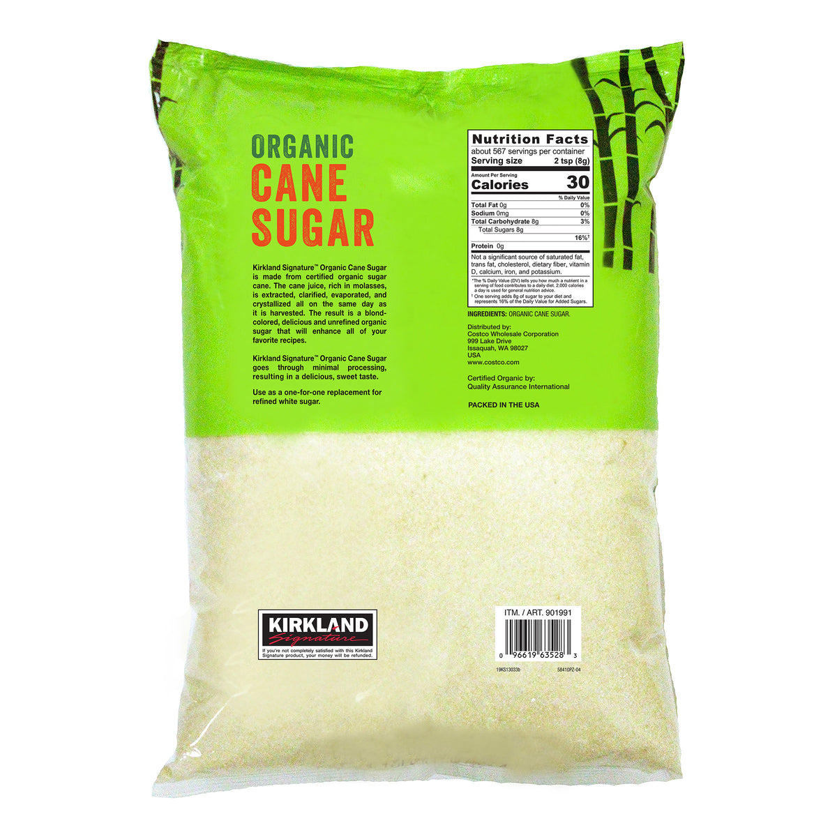 Kirkland Signature, Organic Sugar, 10 lbs