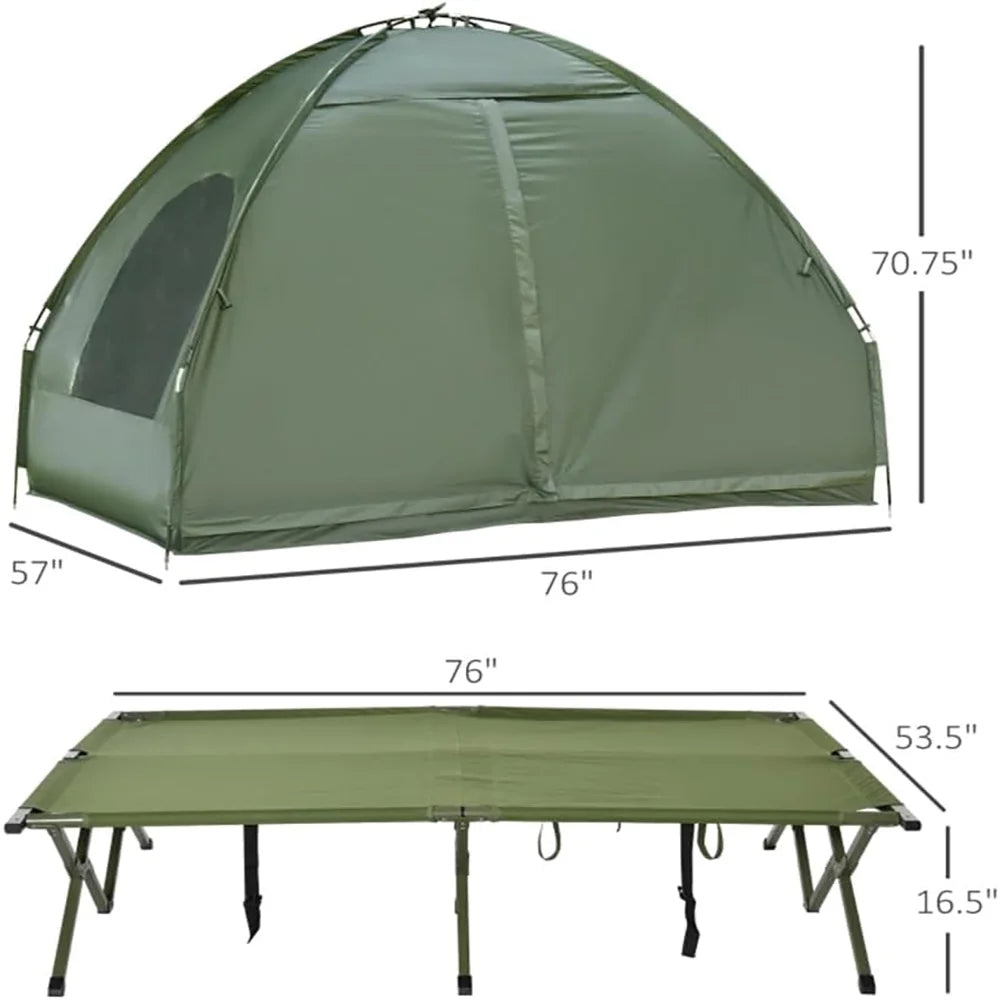 MIDODO 2 Person Instant Cabin Tent, Camping Tent Setup in 60 Seconds with Rainfly & Windproof Tent with Carry Bag for Family Camping & Hiking
