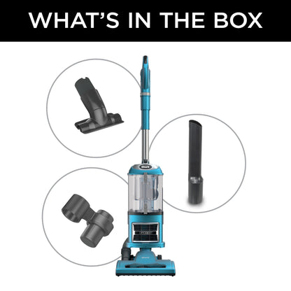 Shark Upright Vacuum, Navigator Lift-Away with Powerful Suction, Bagless, Hard Floor and Carpet, Large Dust Cup, Hepa Filter, Swivel Steering, Upholstery & Crevice Tool, NV380, Blue