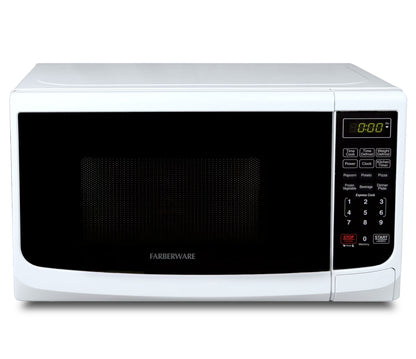 Farberware Countertop Microwave Oven with LED Lighting & Child Lock, 0.7 Cu Ft Black