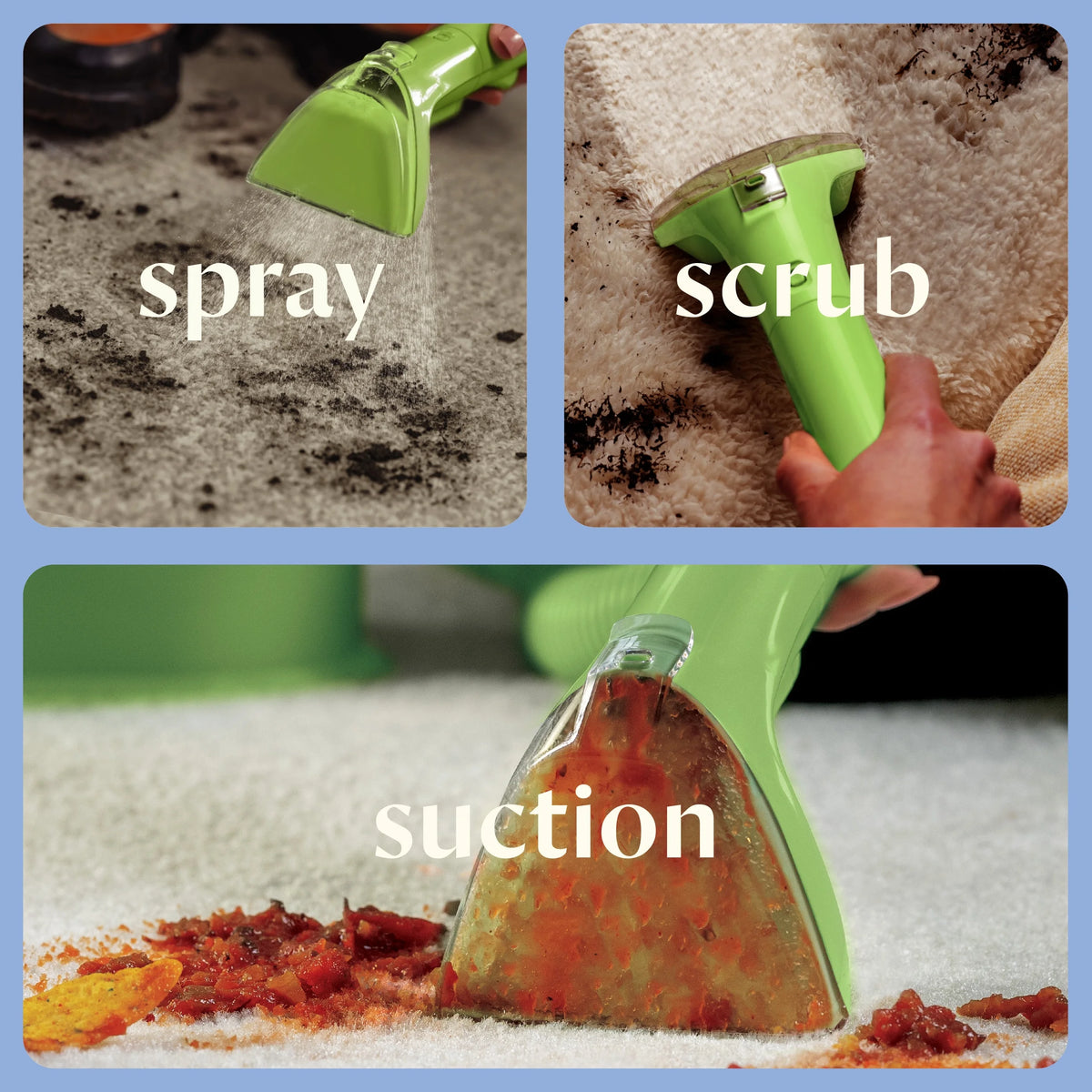 BISSELL Little Green Mini Portable and Upholstery Deep Cleaner, Car/Auto Detailer with 4" Tough Stain Tool and Little Green Trial Formula, 4095