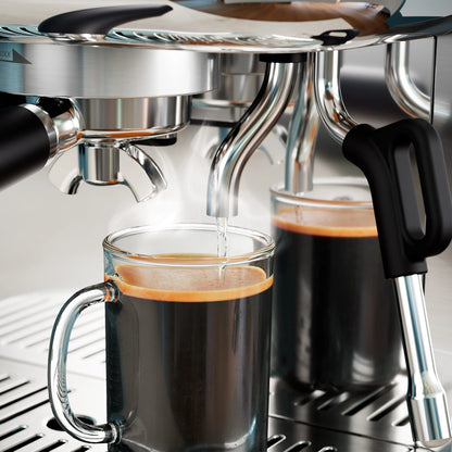 Philips Barista Brew Semi-Automatic Espresso Machine with Milk Frother, Silver Metal