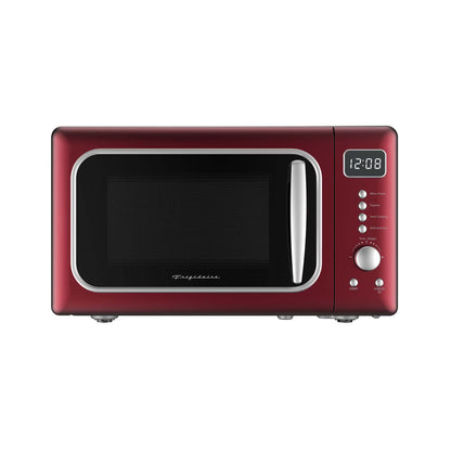 Frigidaire 0.7 Cu. Ft. Retro Countertop Microwave Oven, Black and Gold
