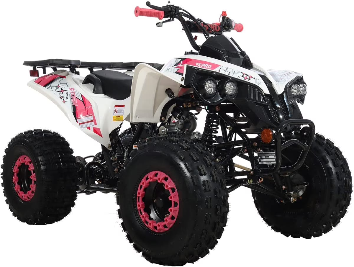 X-Pro Brand New 125cc Gas ATV, Automatic Transmission w/Reverse Electric Start Big 19"/18" Tires
