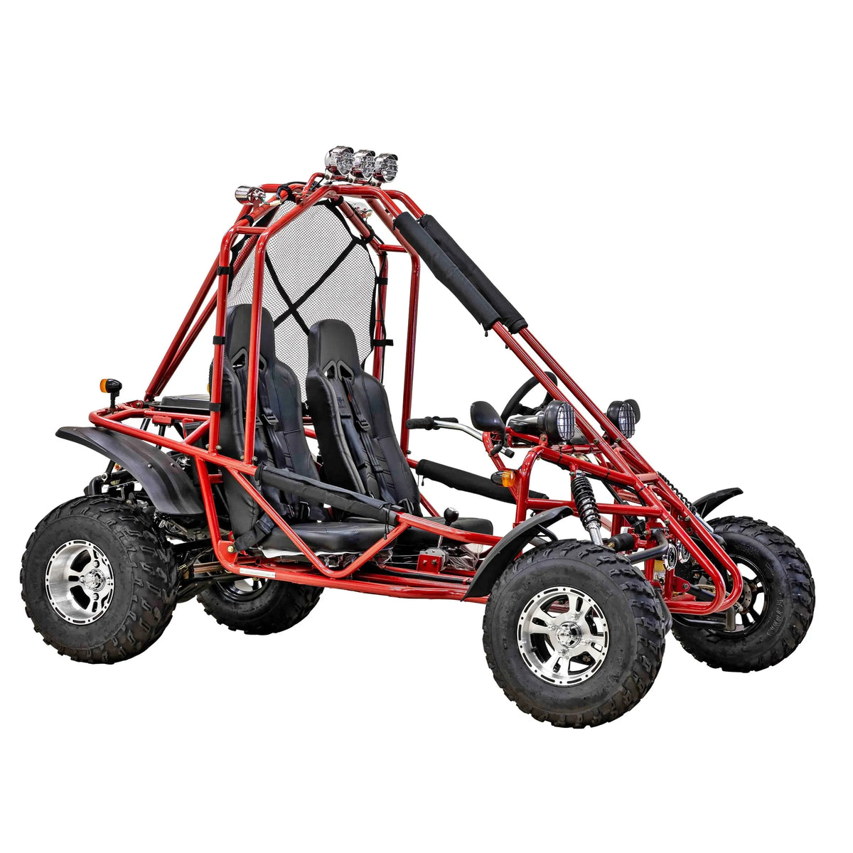 Massimo GKA 200 169cc EFI Adult Go Kart with 10HP Engine, 2WD Off-Road Go Cart, Dual Seats, Red