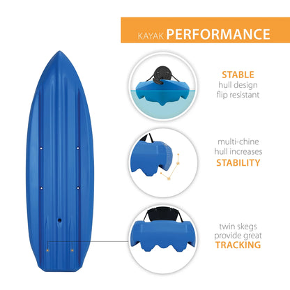 Lifetime Lotus 8 ft Sit-On-Top Kayak, Blue (90112)