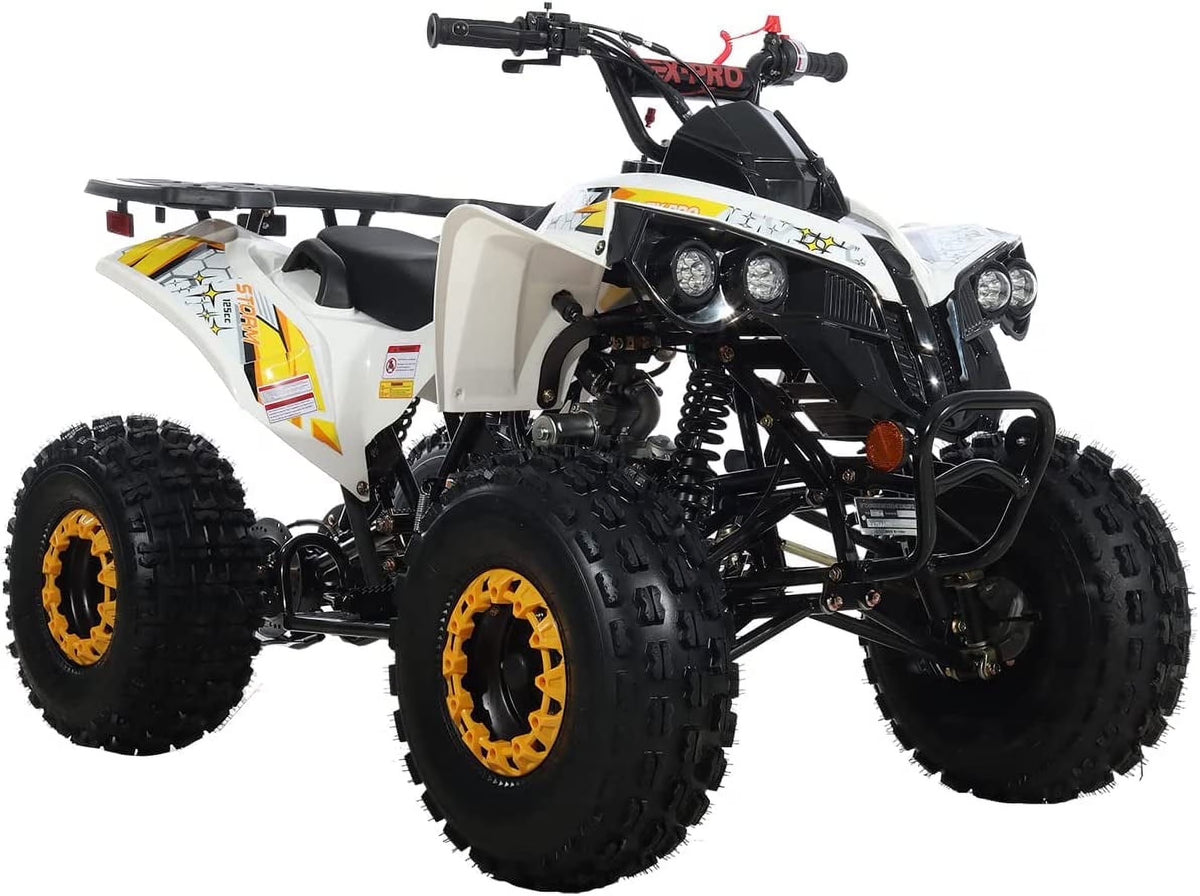 X-Pro Brand New 125cc Gas ATV, Automatic Transmission w/Reverse Electric Start Big 19"/18" Tires