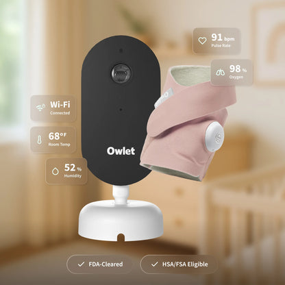 Owlet Dream Duo (3rd Gen) �C FDA-Cleared, All-in-One Smart Baby Monitoring with Sock & 2K HD Cam