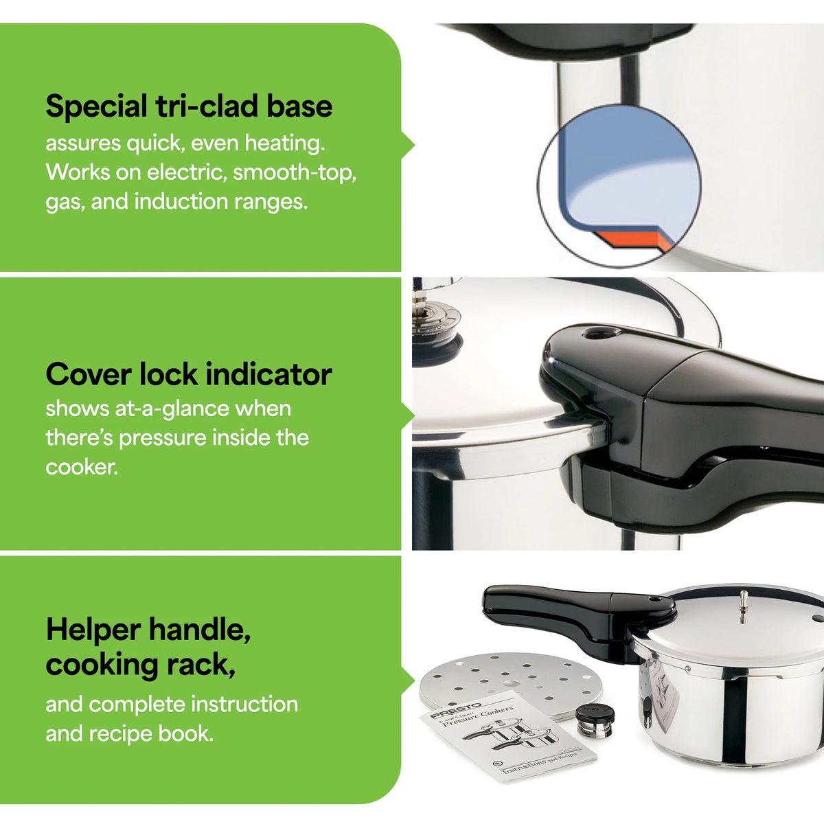 Presto? 6 Quart Stainless Steel Pressure Cooker