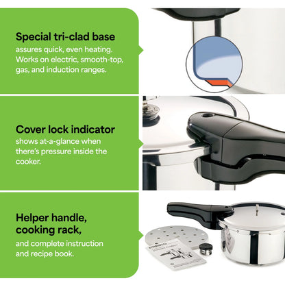 Presto? 6 Quart Stainless Steel Pressure Cooker