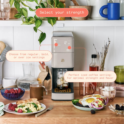 Beautiful Perfect Grind�?Programmable Single Serve Coffee Maker, White Icing by Drew Barrymore