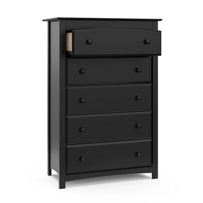 Storkcraft Kenton 5 Drawer Nursery Dresser, Pebble Gray