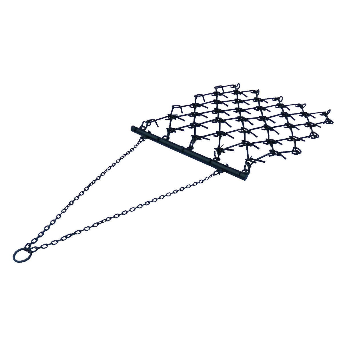 Field Tuff 4'x4' Steel Drag Rake Field Leveling Harrow with 1/2" Teeth
