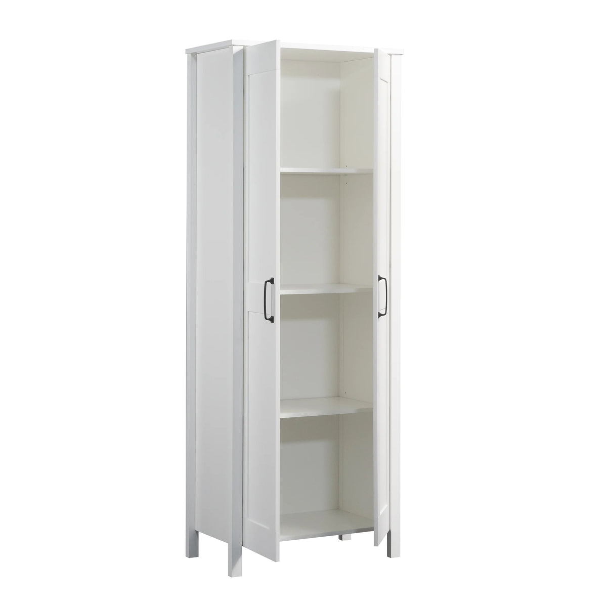 Sauder Two-Door Storage Cabinet, White Finish