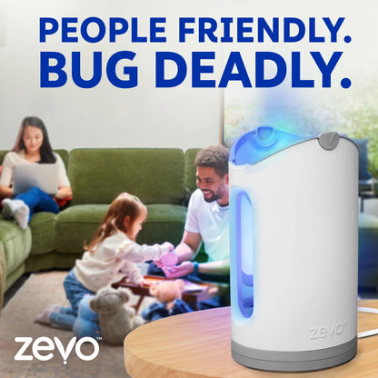 (4 pack) Zevo Max Flying Insect Trap - 1 Plug in Base & 2 Refill Cartridges