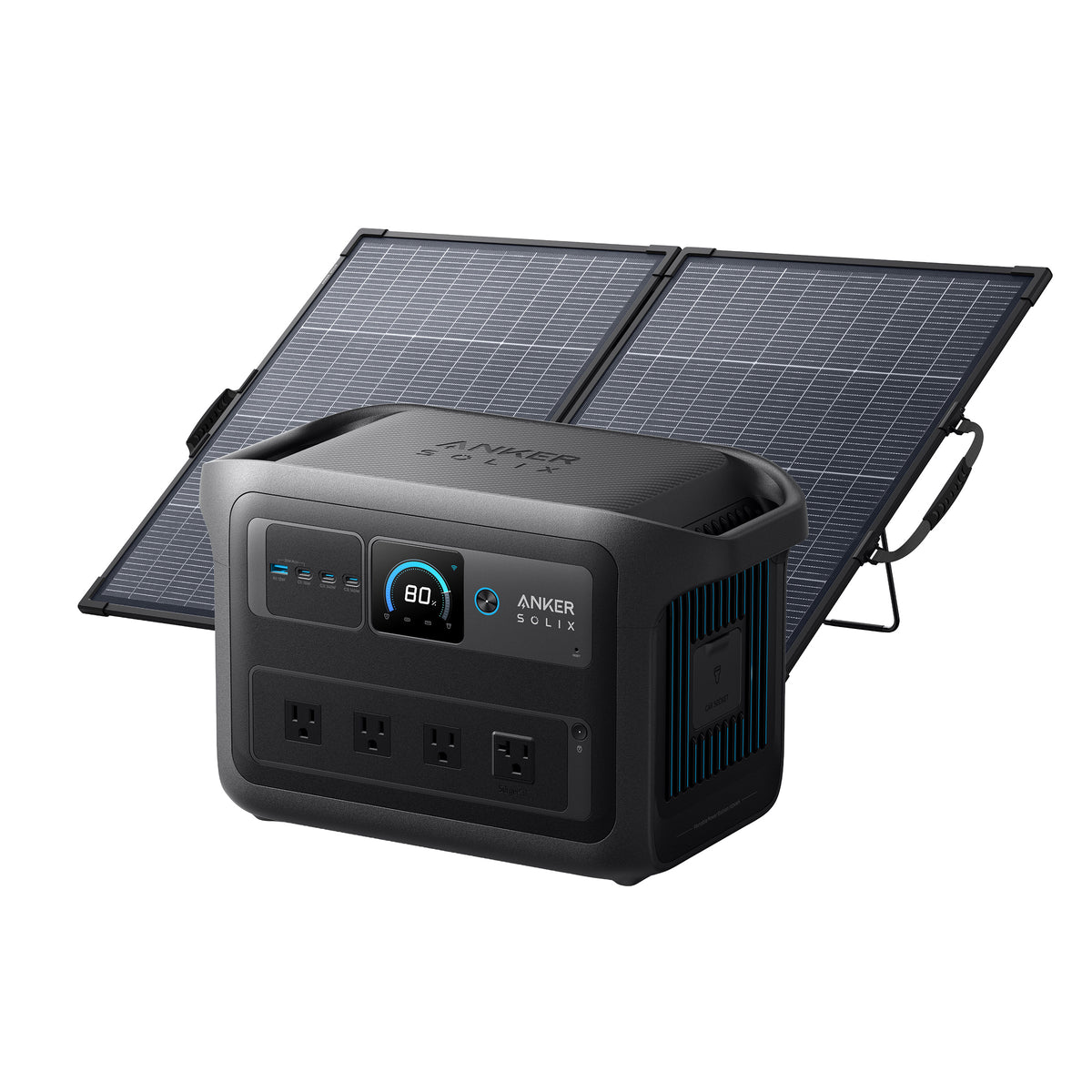 Anker SOLIX C1000X Gen 2 Portable Power Station with 200W Bifacial Solar Panel