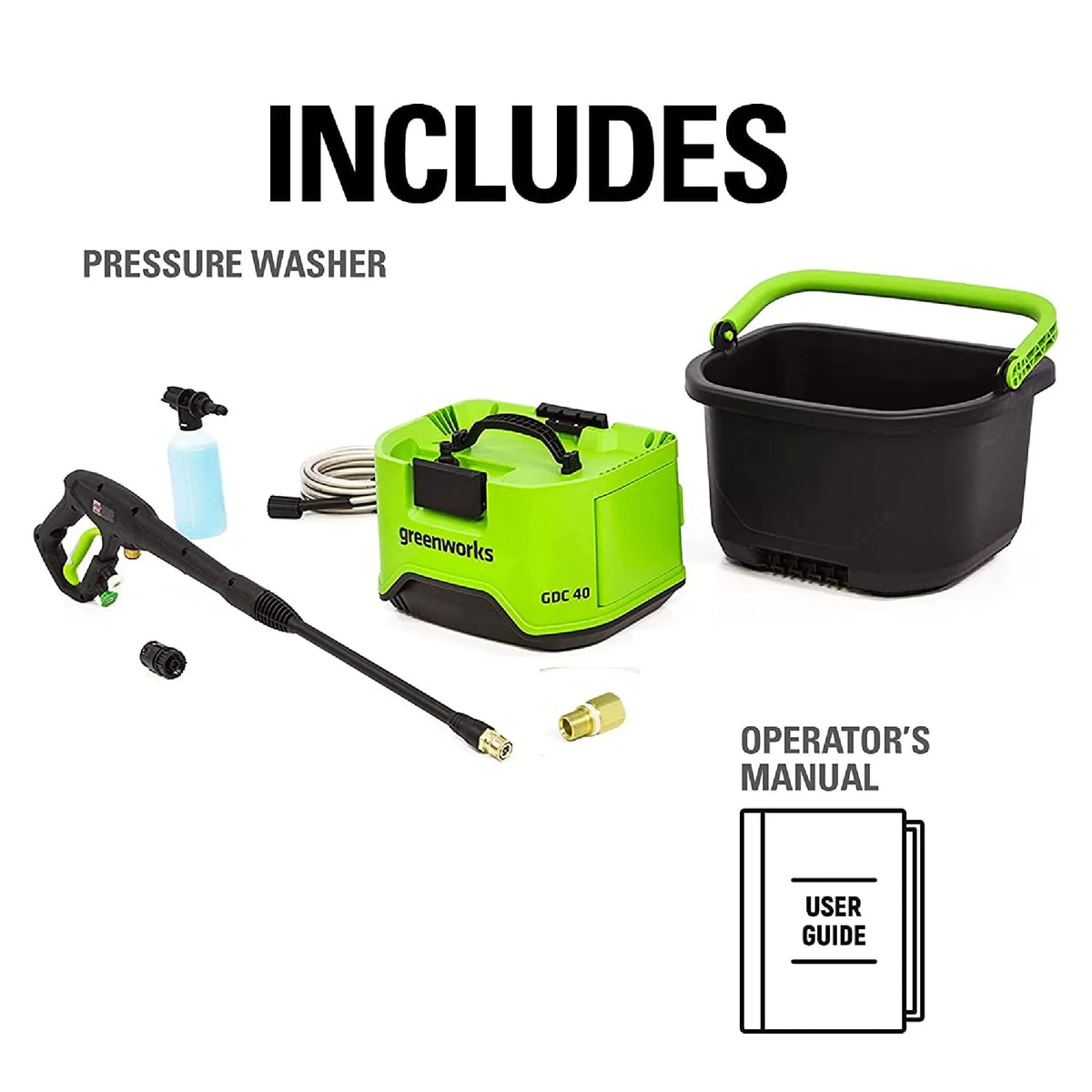 40V Cordless Pressure Washer, Battery Not Included 5108302AZ