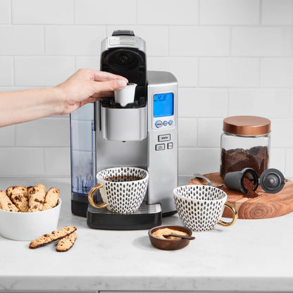 Cuisinart Premium Single Serve  Brewer + Hot Water Coffee-Maker Combo