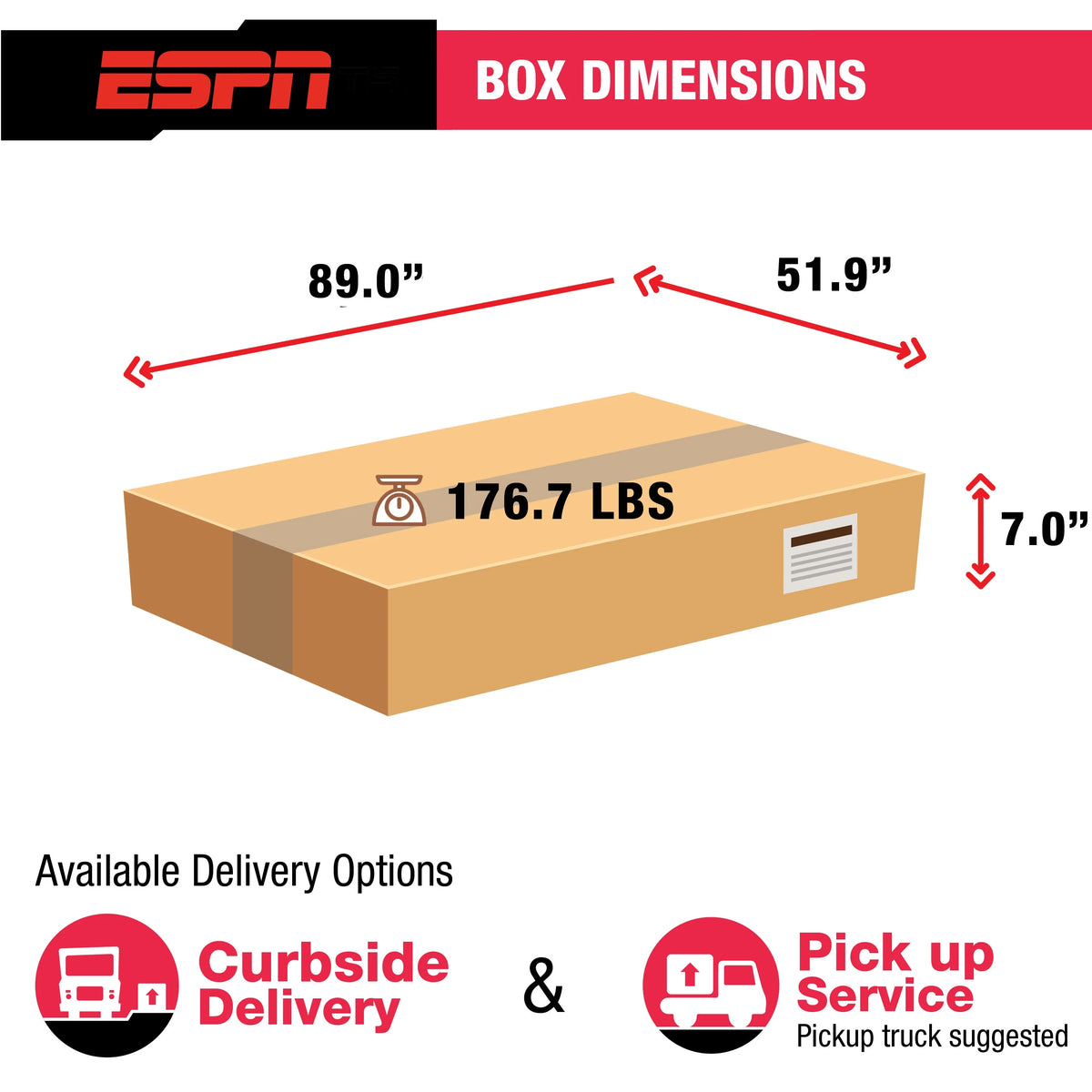 ESPN 84'' Fast Line Air Powered Hockey Table, Accessories Included, Gray,