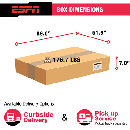 ESPN 84'' Fast Line Air Powered Hockey Table, Accessories Included, Gray,