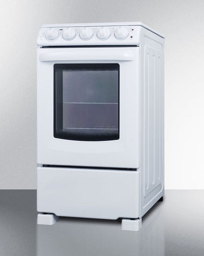 Summit 24�� 2.9 cu ft Electric Range in Ceramic