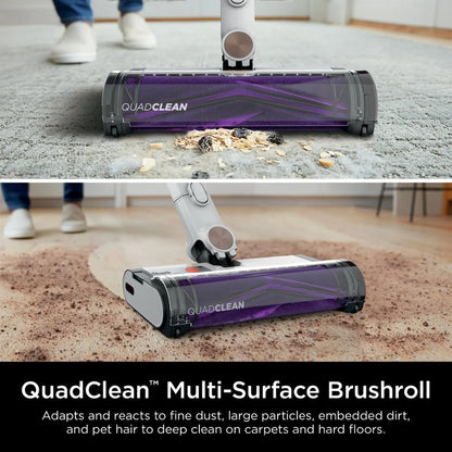 Restored Shark R-IW1111 Detect Pro Cordless HEPA QuadClean Multi-Surface Stick Vacuum, Grey/Brass - (Refurbished)