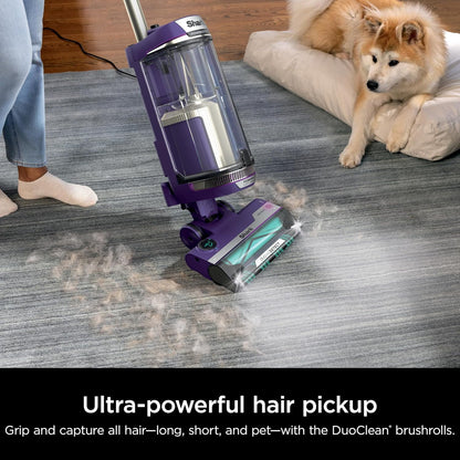 Restored Shark POWERDETECT Upright Vacuum Cleaner with HEPA Filter, Heavy Duty,Powerful Suction for Pet Hair Pickup, DuoClean, Ideal for Carpets & Hardfloors, AZ4002 (Certified)(Refurbished)