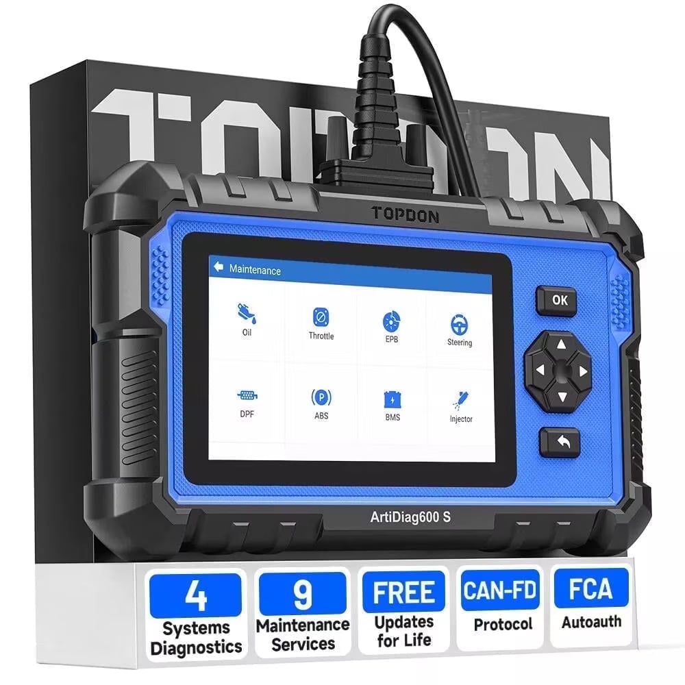 OBD2 Scanner TOPDON AD600S C0de Reader, 9 Reset Services, Free Lifetime Upgrade