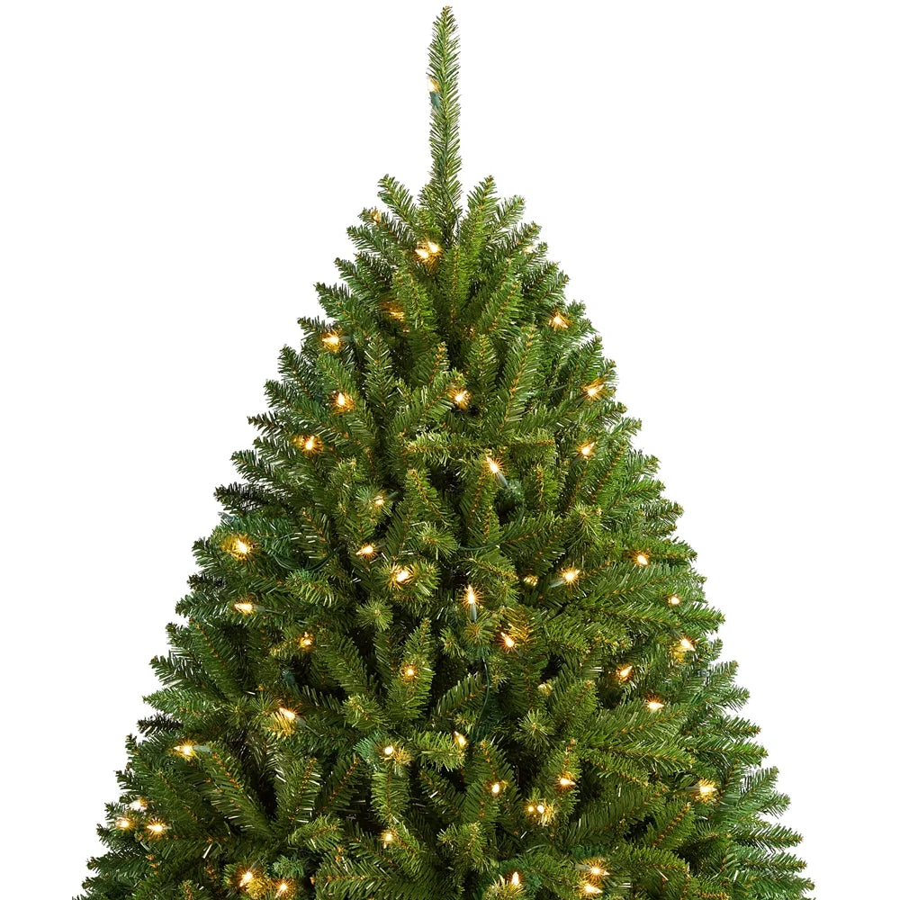 Topeakmart 7.5 ft Ultra-Thick Artificial Christmas Tree Holiday Decoration Tree with Foldable Stand and 2326 Branch Tips Green