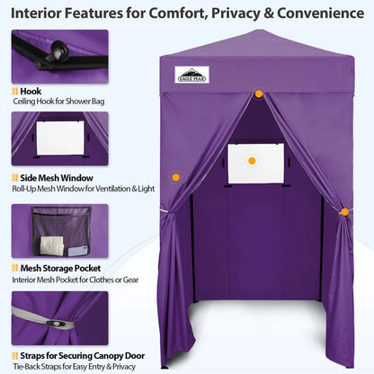 EAGLE PEAK Flex Ultra Compact 4 ft x 4 ft Pop-up Changing Room Canopy, Portable Privacy Cabana