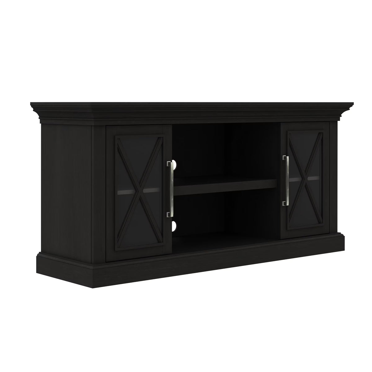 Bell'O Cottage Grove TV Stand for TVs up to 65 inches, Black