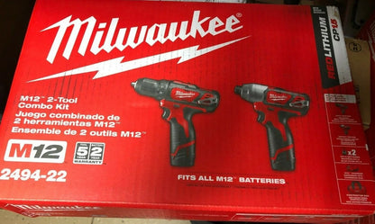 Milwaukee 2494-22 Kit with Free M12 2.0Ah Compact Battery