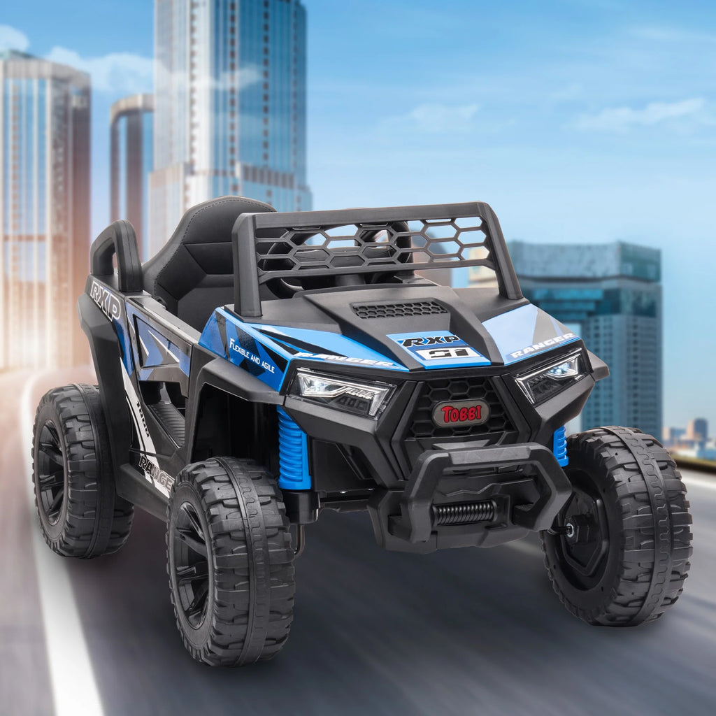TOBBI 12V Kids Electric off-Road UTV Truck Car Battery Powered Ride on Toys for Girls with LED Headlights, Music, Horn