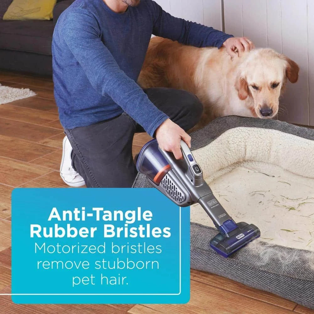 BLACK+DECKER dustbuster furbuster AdvanceClean+ Cordless Pet Handheld Vacuum, HHVK515JP07