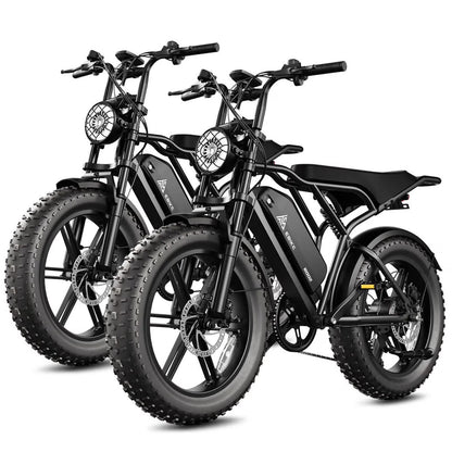 Electric Bike for Adults, 750W Peak 1500W Motor, 20"x4" Fat Tire E Bicycle, Hydraulic Disc Brakes, E Mountain Bike, 48V/15AH UL2849, App Control