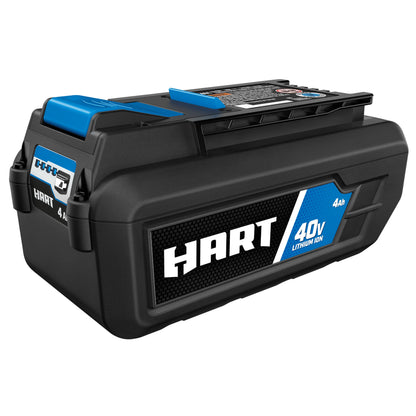 HART 40-Volt Cordless Attachment Capable 15-inch String Trimmer Kit, (1) 4.0Ah Lithium-Ion Battery