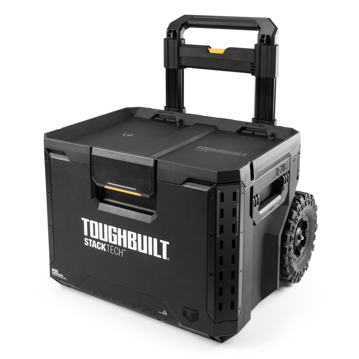 ToughBuilt Portable 2-in-1 Rolling Tool Box with Wheels & Stackable Design
